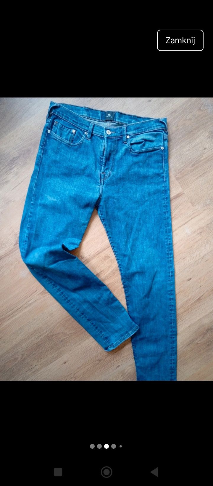 Paul Smith nowe oryginalne slim stretch jeans męskie