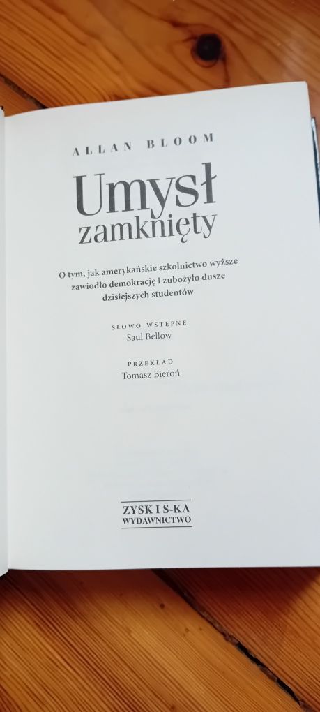 Umysł zamknięty Allan Bloom