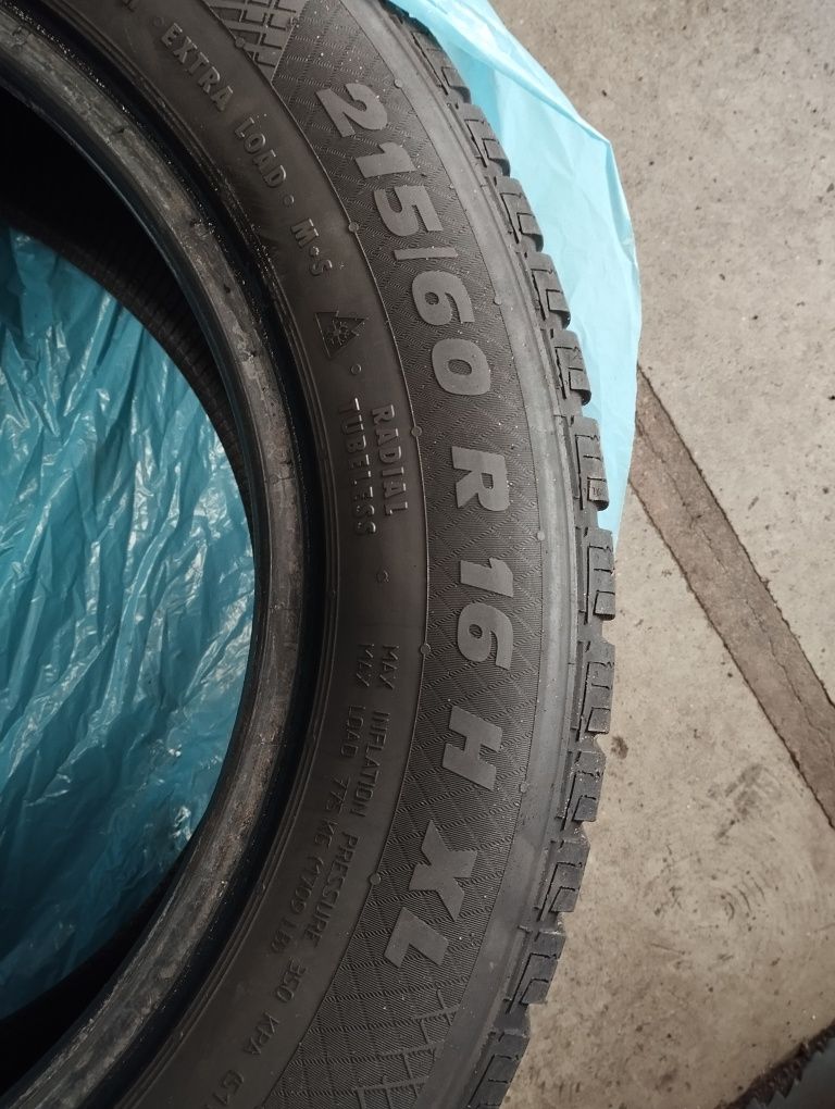 Komplet 4x Opony 215/60 R16 bieżnik 5-5,5mm. Od ręki, bdb. Bus