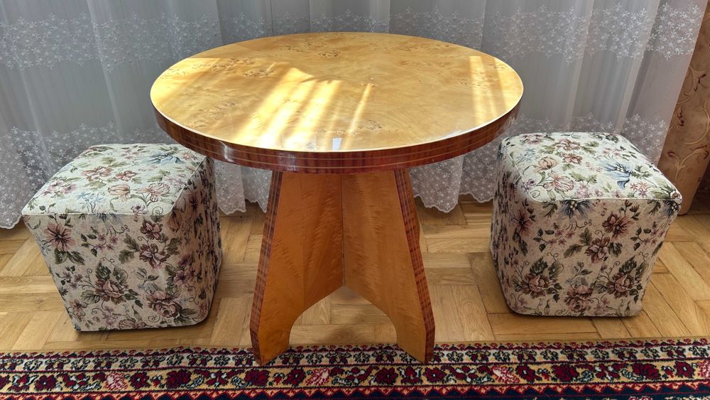 Zestaw mebli kalwaryjskich Pawie Oczko, lata 80-te.  Stan bardzo dobry