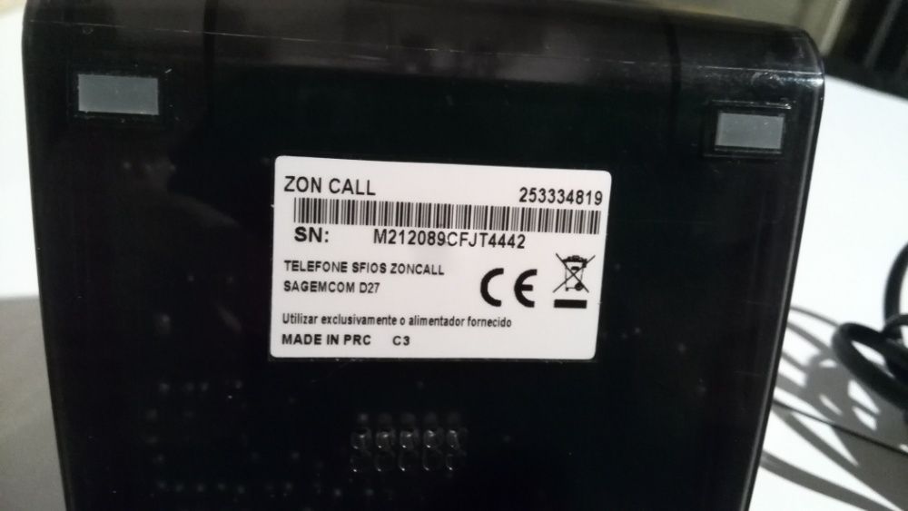telefone zon call sagemcom d27 (telefone sem fios)