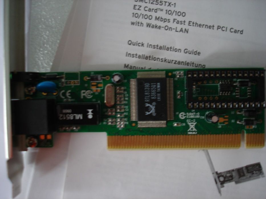 SMC-Placa de rede PCI 10/100 mbps - completamente nova