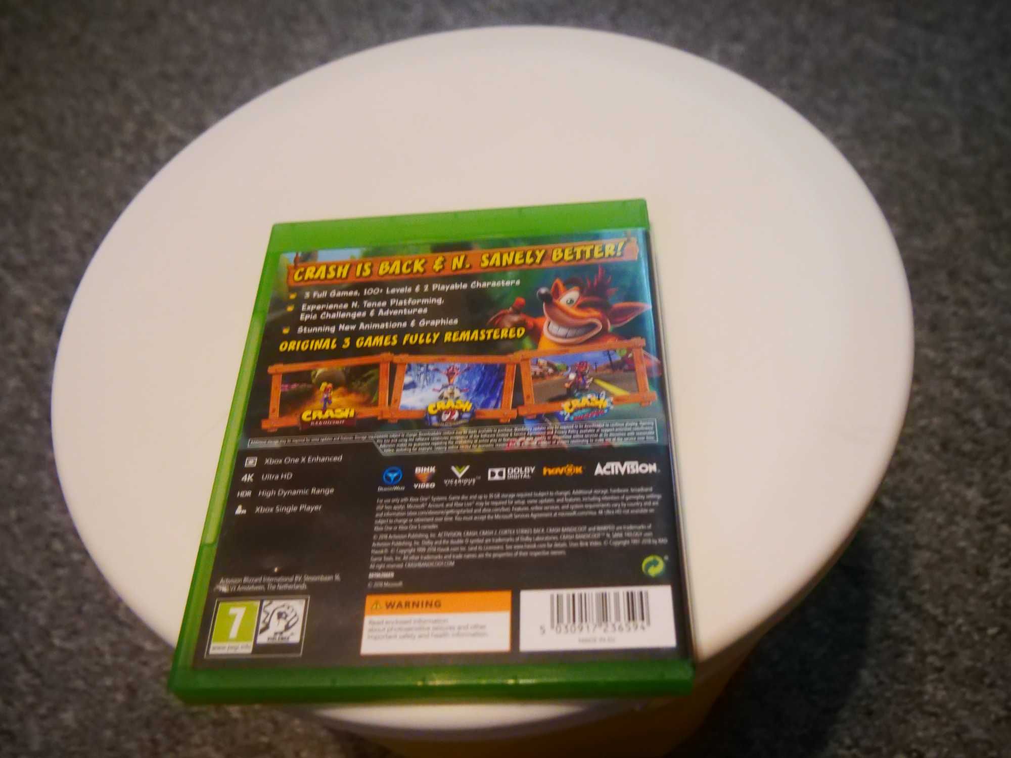 Gra na xbox one - Crash Bandicoot N.SANE TRILOGY