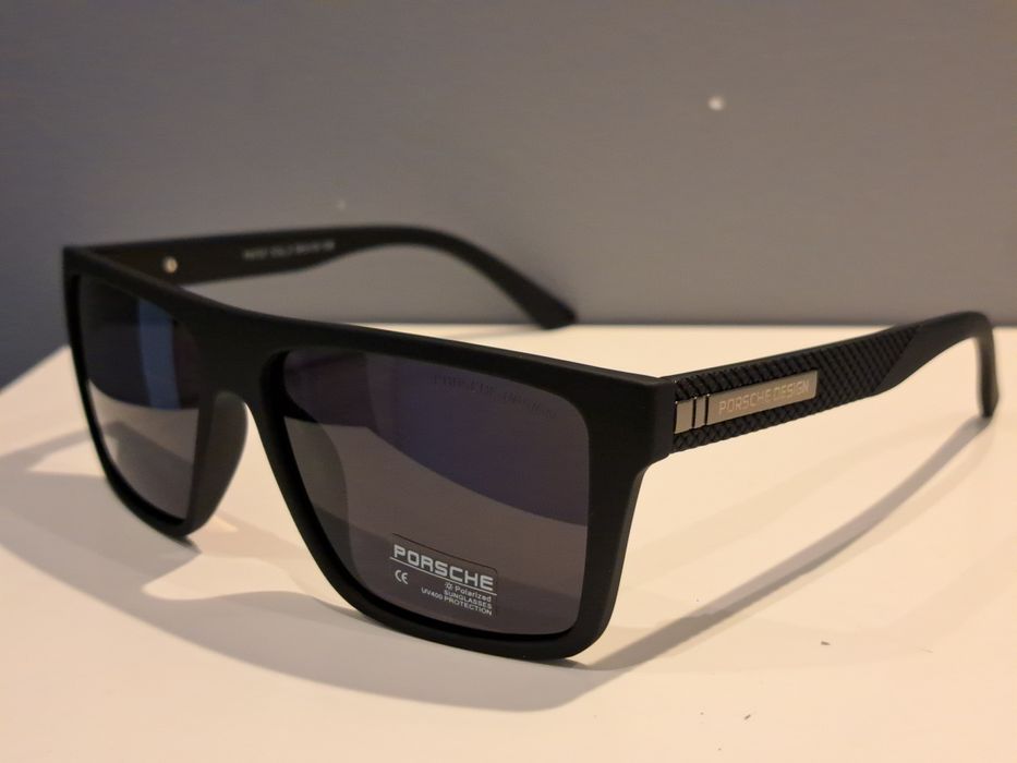 PORSCHE DESIGN męskie czarne polaryzacyjne nowe okulary przeciwsłonecz