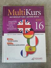 Multi kurs językowy 5języków, 16tomów+16płyt CD