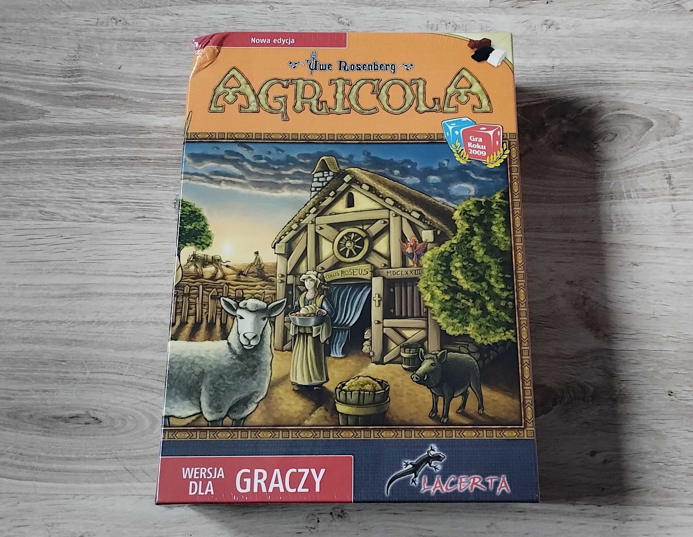 Agricola (wersja dla graczy), gra planszowa, nowa, uszkodzona