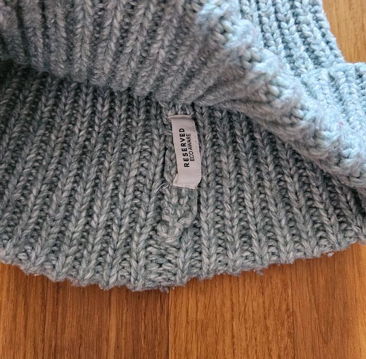 Reserved Eco aware czapka beanie zielona