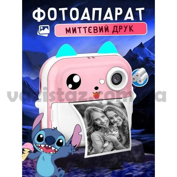 Детский фотоаппарат с мгновенной печатью Q5 - запись видео музыка игры