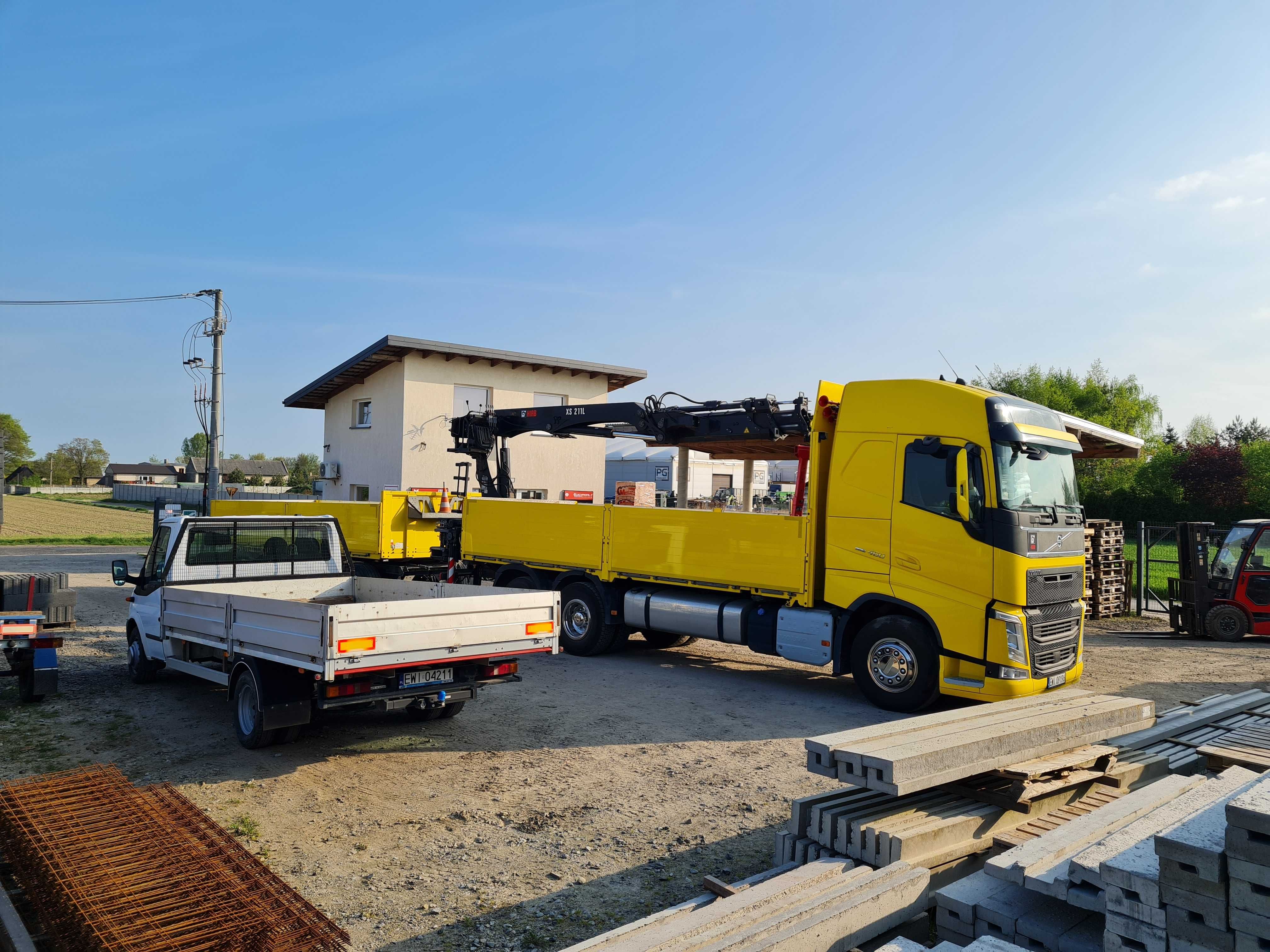 Usługi Transportowe HDS CERPOL Kozłowice WARTA materiały budowlane HIT