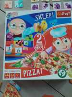 2 Gry edukacyjne trefl. Pizza i sklep. Okazja