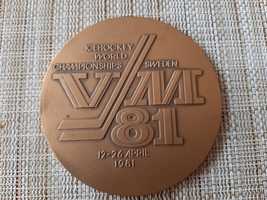 Oryginalny medal z mistrzostw świata w Szwecji z 1981