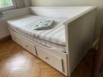 Wysuwane łóżko Ikea z materacem
