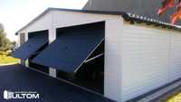 Garaż blaszany dwuspadowy 9x7m blacha trapezowa w kolorze PRODUCENT