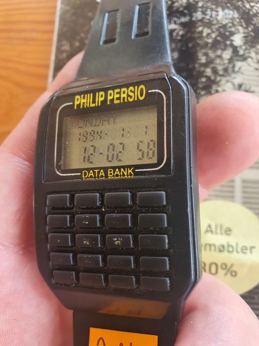Zegarek męski z kalkulatorem-PHILIP PERSIO.