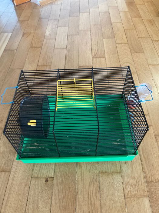 Zestaw 2 klatek na gryzonie + dodatki