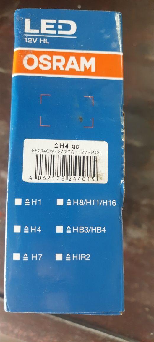 Żarówki samochodowe H4 Led Osram 6000k nowe