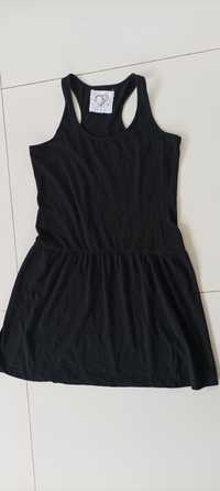 Czarna sukienka rozm XS 146/154 cm