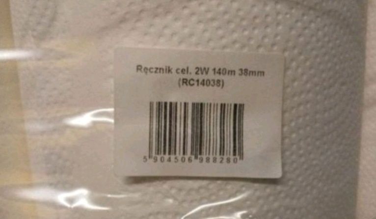 Ręczniki papierowe 100% celuloza 6x140m