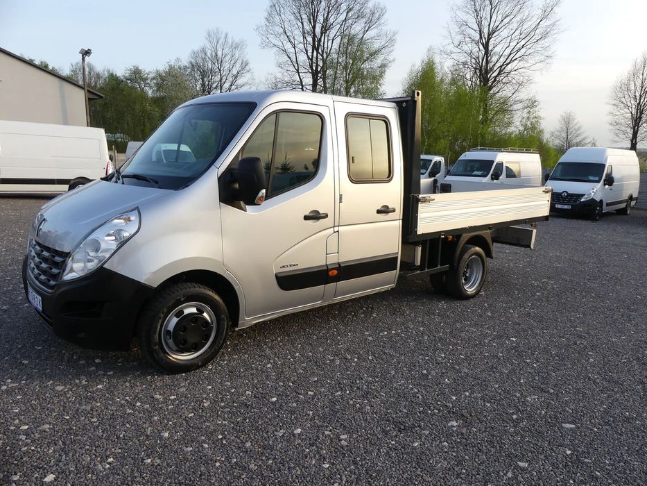 Renault MASTER 2.3DCI*150KM*7 OSOBOWY  Skrzynia 3,10m*Na Bliźniaku*Oryginał*Serwis*Zadbany
