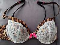 LaSenza 70B La Senza 32B biustonosz panterka tygrys cętki