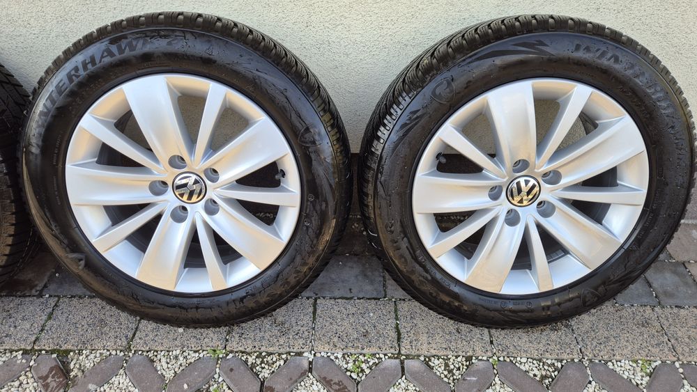 Koła felgi aluminiowe 16" VW Sharan 5x112 opony zimowe