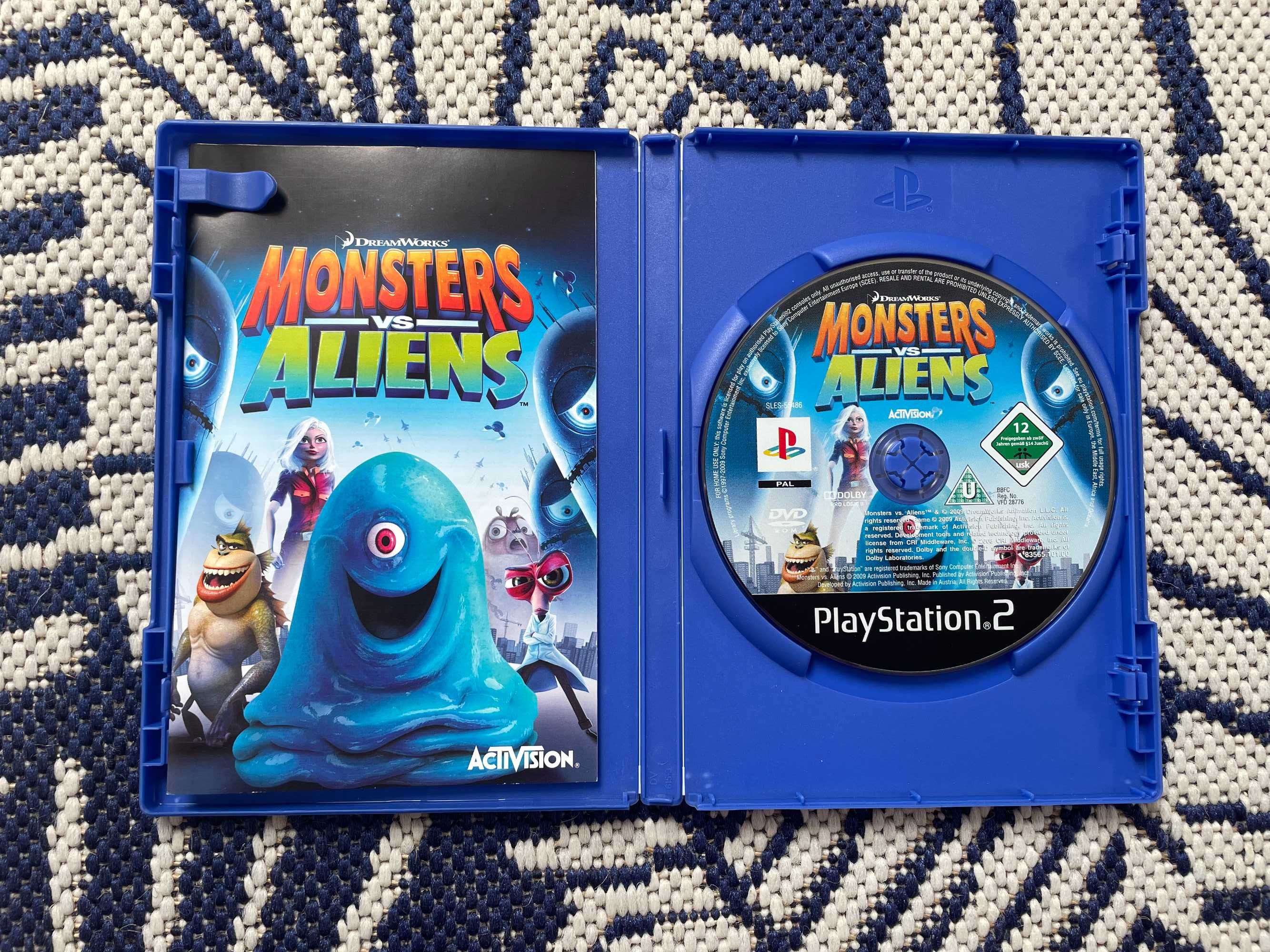 Gra do konsoli PlayStation 2 Slim - "Monsters vs Aliens"