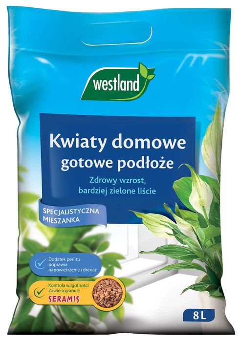 Ziemia Westland Podłoże do Kwiatów Domowych 8L Seramis