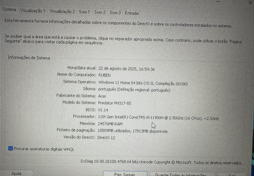 Predator Helios 300 , 24gbram , rtx3070 8gb , 1tbSsd.