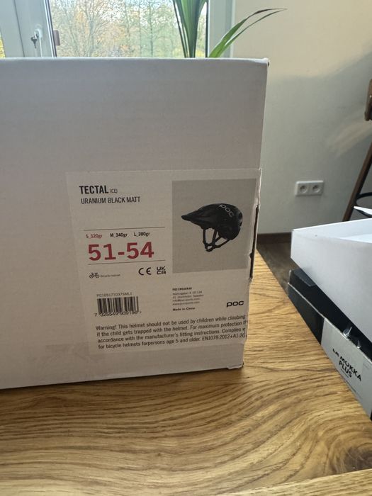 Kask rowerowy POC Tectal uranium black matt rozmiar 51-54