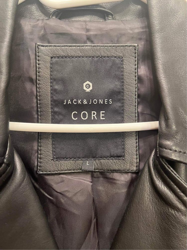 Kurtka skórzana Jack&Jones męska