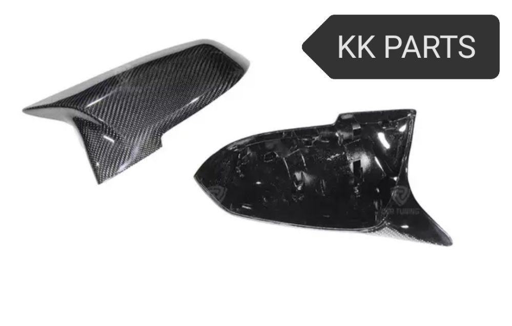 CAPAS DE ESPELHOS BMW SÉRIE F LOOK M2 M3 M4 MPERFORMANCE PRETO/CARBONO