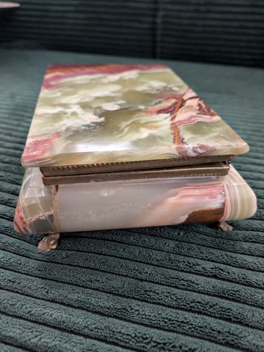 Шкатулка з оніксу, натуральний камінь