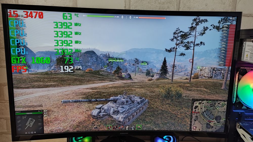 Игровой ПК GTX 1060 CS2 GTA 5 WOT fortnite RUST