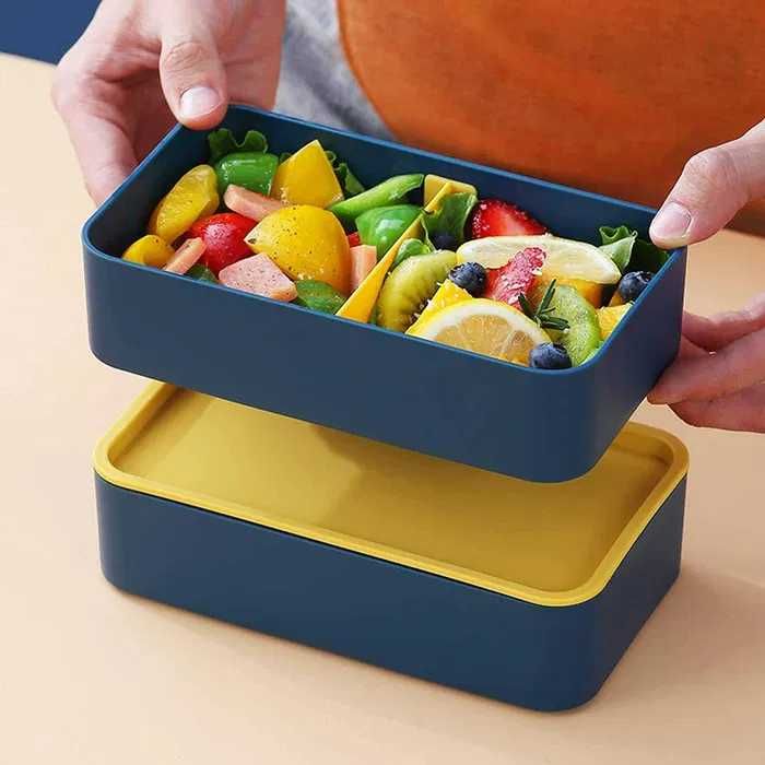 Pudełko do przechowywania żywności lunch ekologiczne podwójne