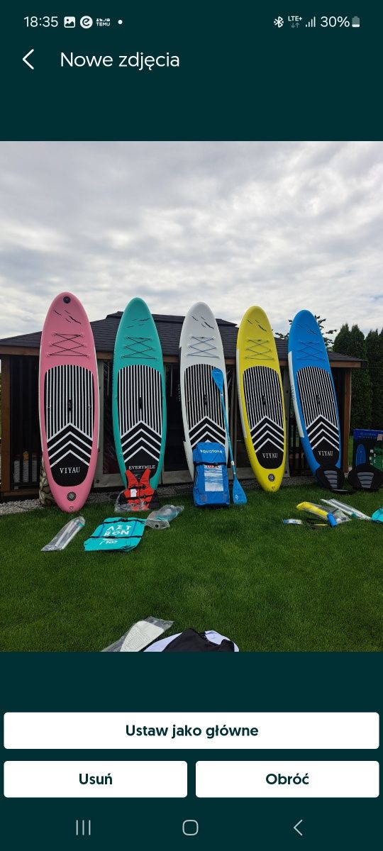 Sup Deska 320cm 180kg cały osprzęt Aquatone  Pełne wyposażenie