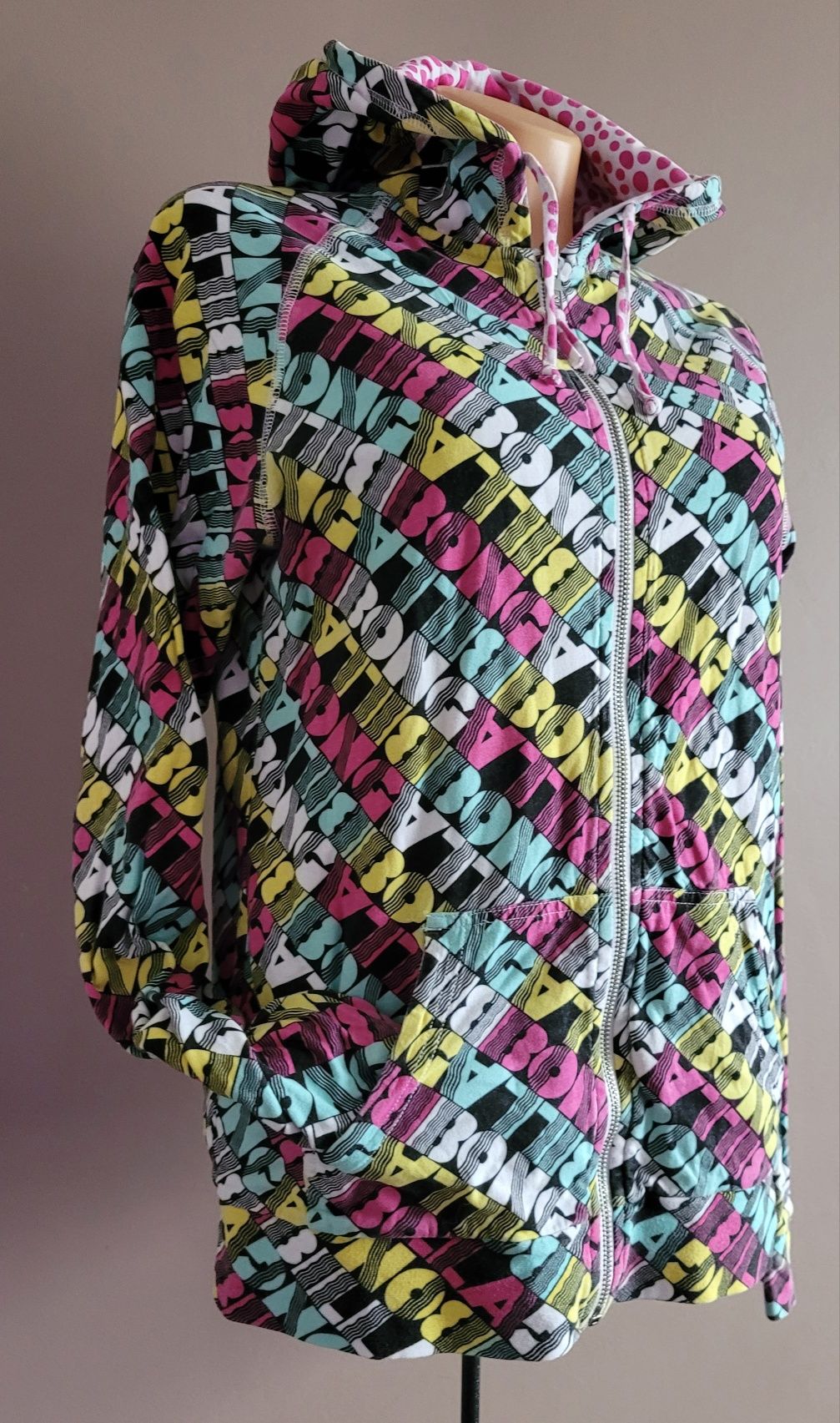 Kolorowa logowana bluza  damska dwustronna  firmy Billabong