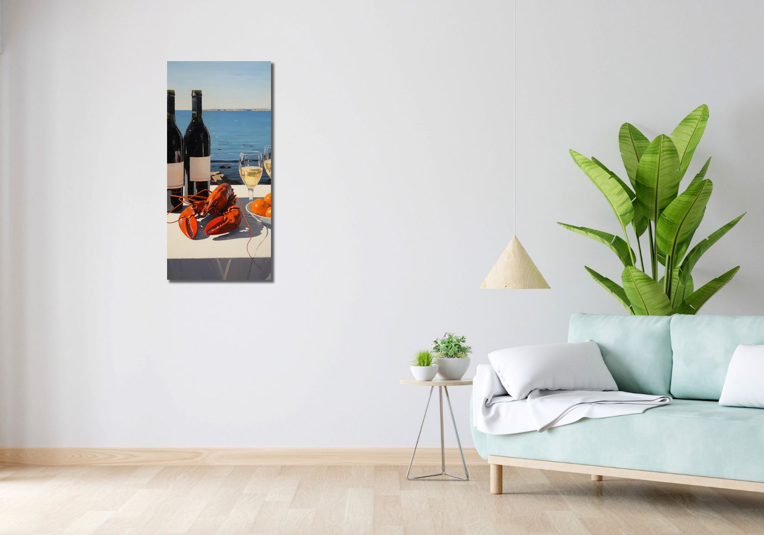 Obraz 40x90cm Obiad nad Zatoką