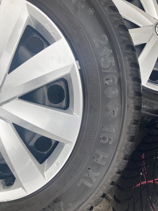 Koła zimowe komplet VW 215/60R16