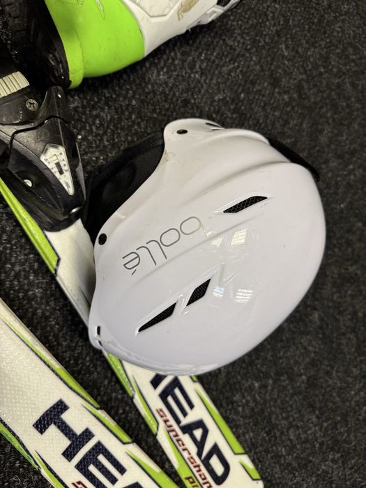 Zestaw Narty Junior Head 137cm + buty dalbello 25cm + kask Bolle