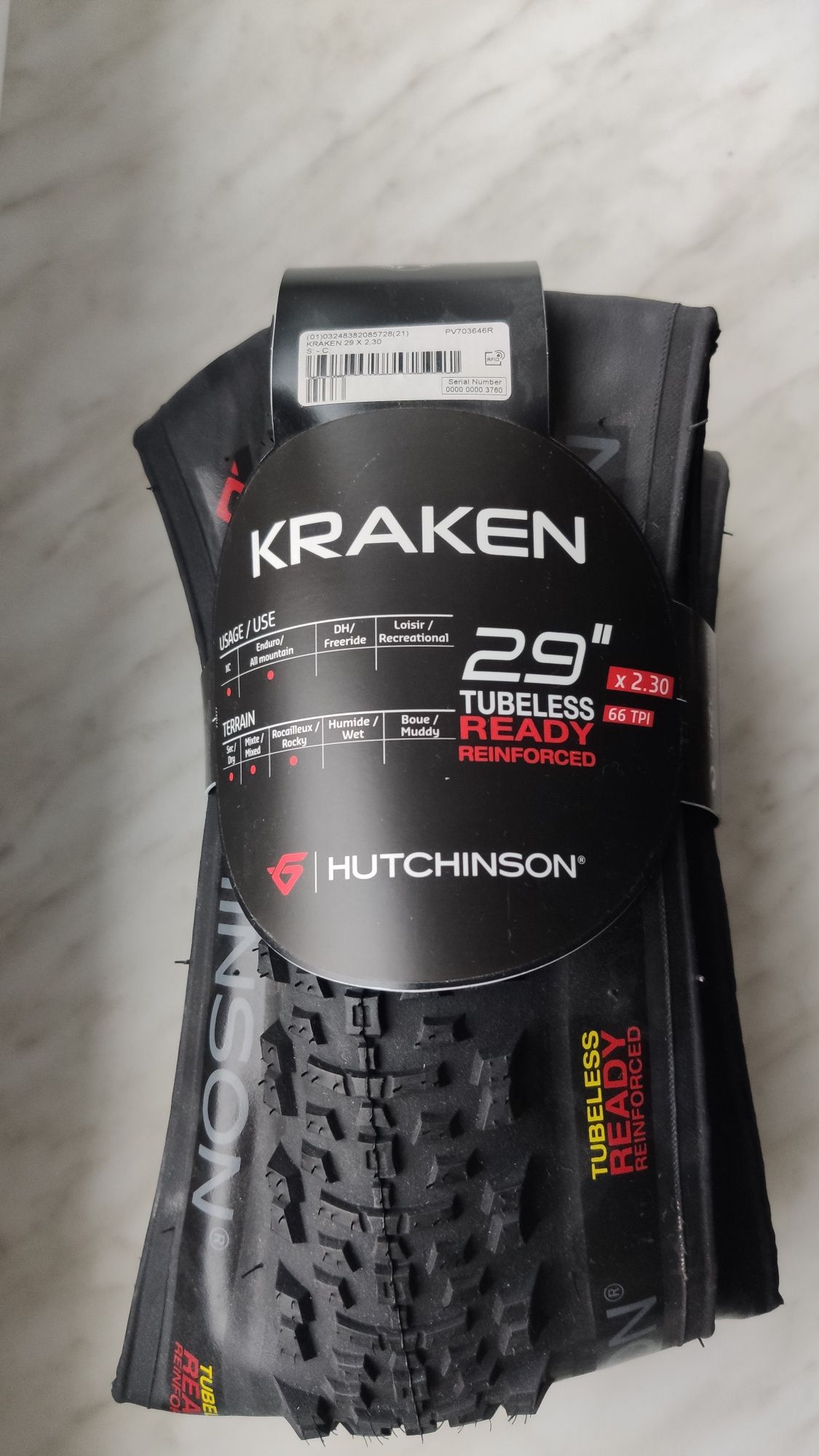 Hutchinson Kraken 29X2.3 TLR opona rowerowa zwijana, wzmocniona