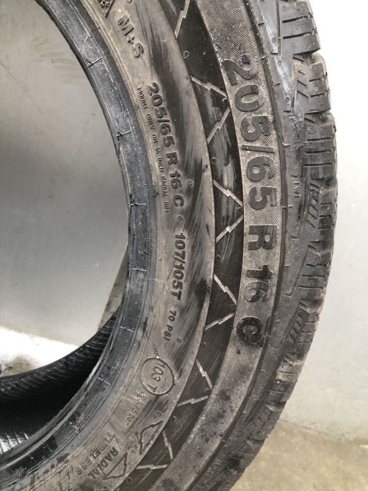 Колеса Резина Шини 205/65/R16C Continental VancoWinter2 Зима