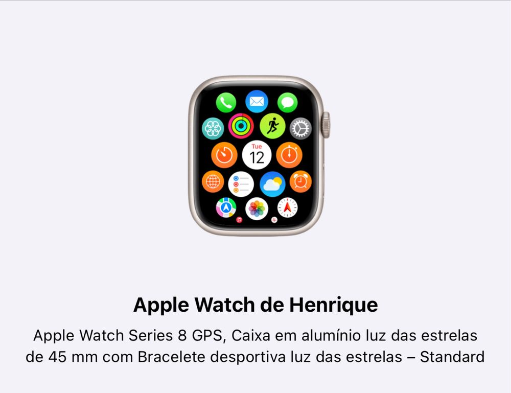 Apple Watch 8 GPS 45 mm Alu