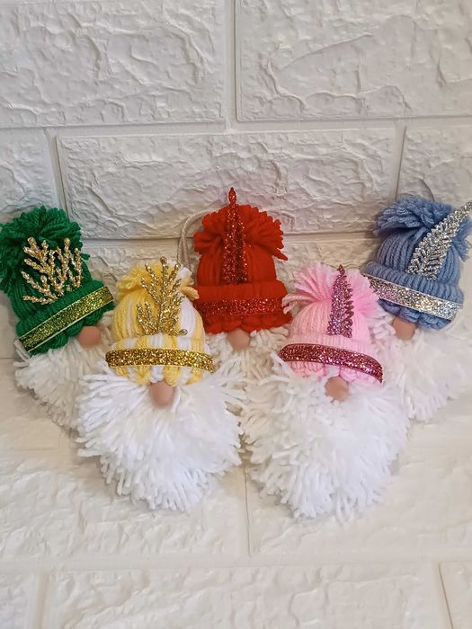 Гноми декоративні на новий рік, на ялинку, декор для дому, подарунок