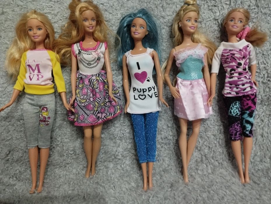 Zestaw ubranek dla lalki Barbie spodnie sukienka nowe zestaw 7