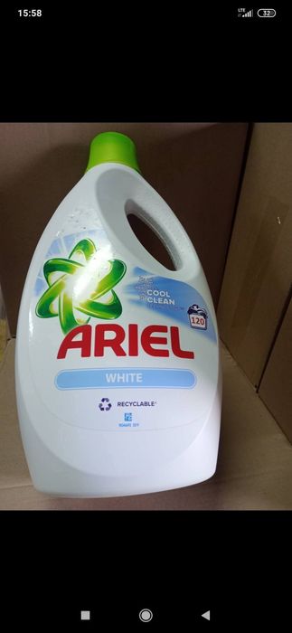 Ariel 5.75 l kolor ,white 120 na. Palecie