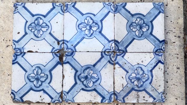 6 azulejos portugueses século XVIII