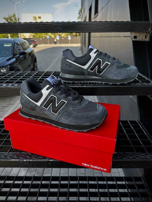 !АКЦІЯ!  Кросівки New Balance 574 Black Grey White 36 37 38 39 40 41