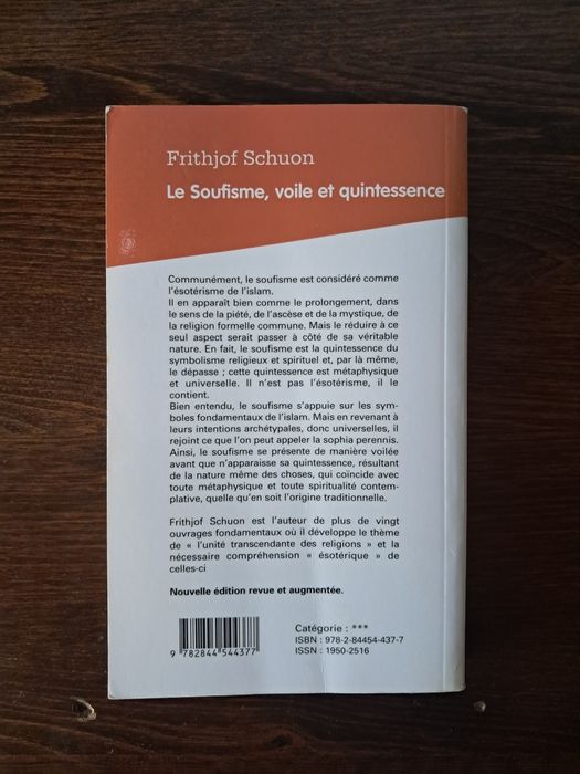 Frithjof Schuon - Le Soufisme, voile et quintessence