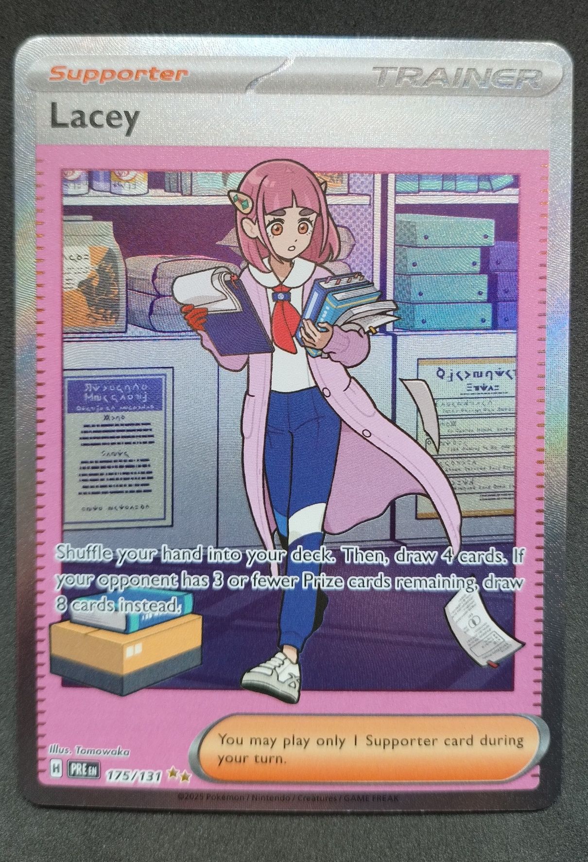 Karta pokemon trener Lacey PRE 175/131