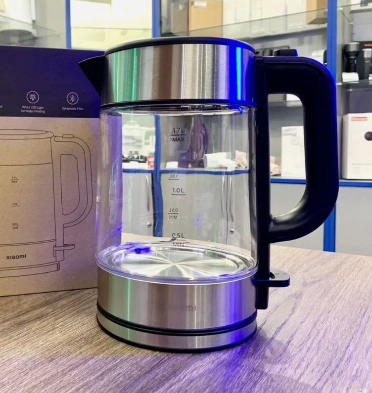 Xiaomi Electric glass kettle, електрочайник скляний xiaomi
